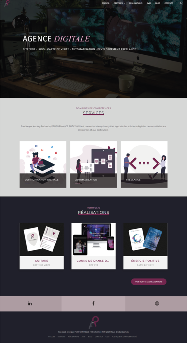 Site Internet de Performance Precision